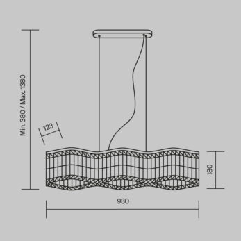 Maytoni Dune pendant lamp diagram