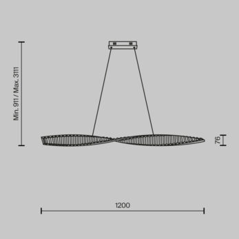 Maytoni Krone sospensione iP097PL L36BS3K schema