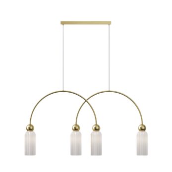 Maytoni Antic Pendant Lamp 4 lights with white glass