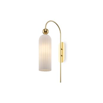 Maytoni Antic – Wall Lamp 1 Light Gold | White Glass