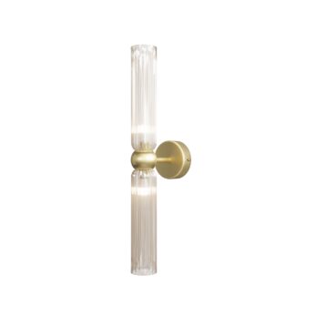 Maytoni Antic – Wall Lamp 2 Lights Gold | Cognac Glass