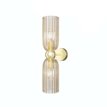 Maytoni Antic –  Wall Lamp 2 Lights Gold | Cognac Glass ø 10