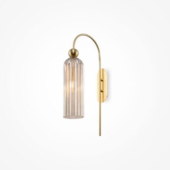 Maytoni Antic – Wall Sconce 1 Light Gold | Cognac Glass