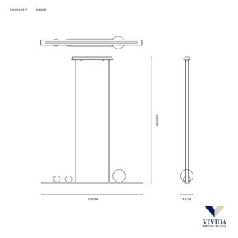Vivida International Moonlight sospensione 0102.30 disegno
