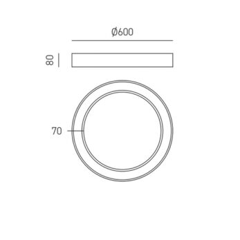 Gea Luce Flor Ceiling Light FLOR PM Technical data