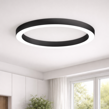 Gea Luce Flor Ceiling Light FLOR PS black amb