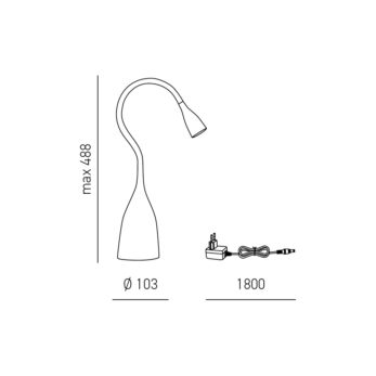 Gea Luce Nekkar table lamp LGLS020 23 DT