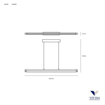 Vivida International Blade pendant lamp 0103.30 BLADE