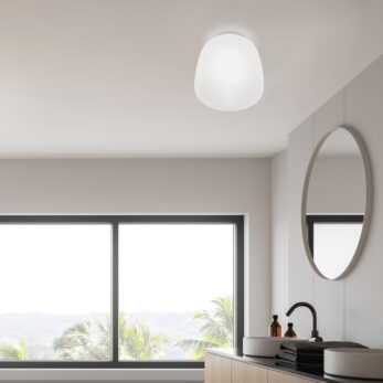 ETHEREA PLAFONIERA BIG BIANCO 1X18W LED E27 amb