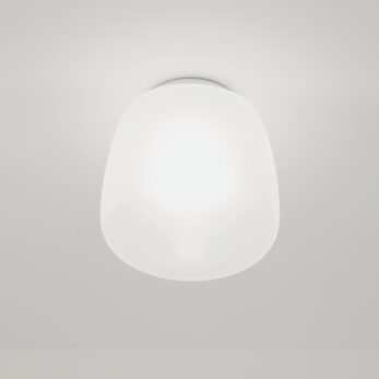 ETHEREA SMALL WHITE CEILING LIGHT 1X18W LED E27
