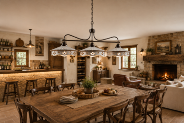 Come illuminare una taverna rustica