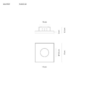Vivida International Multipop PLS003.20 DISEGNO TECNICO