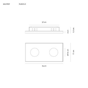 Vivida International Multipop PLS003.21 DISEGNO TECNICO