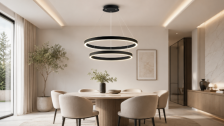 lampadari per tavoli rotondi anello led