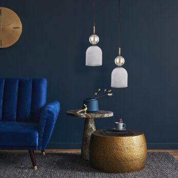 Tk Lighting Sospensione 11020 SOPHIA COGNAC WHITE B