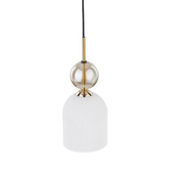 Tk Lighting Sospensione 11020 SOPHIA COGNAC WHITE G