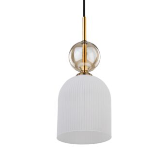 Tk Lighting Sospensione 11020 SOPHIA COGNAC WHITE P