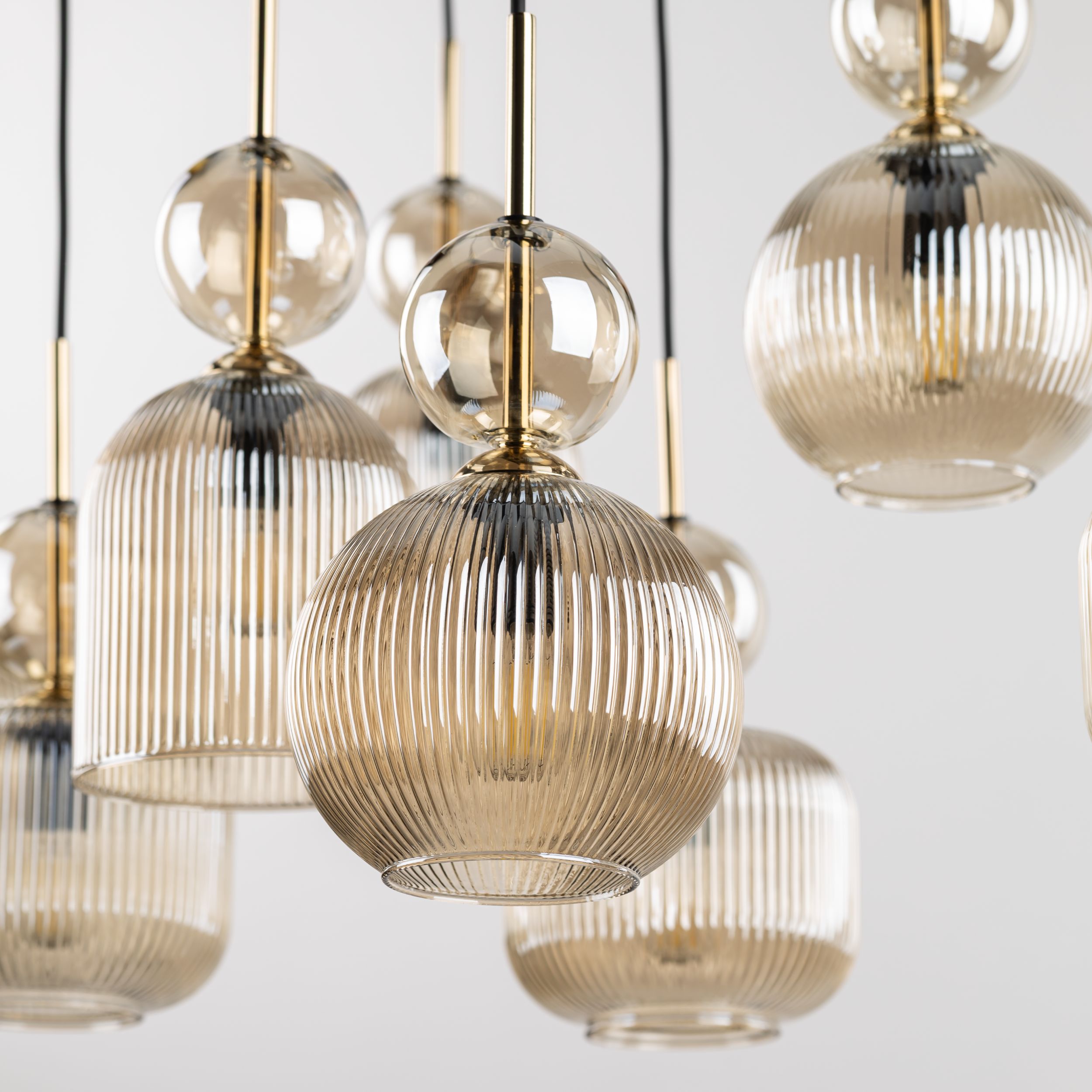 Tk Lighting Sospensione 11043 SOPHIA COGNAC D1