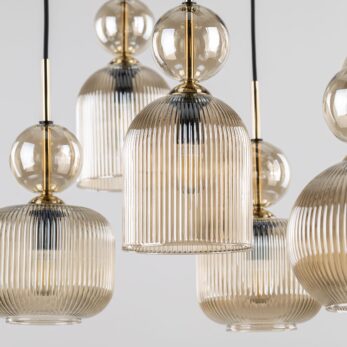 Tk Lighting Sospensione 11045 SOPHIA COGNAC D2