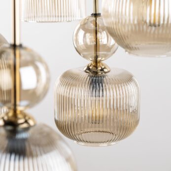 Tk Lighting Sospensione 11045 SOPHIA COGNAC D3