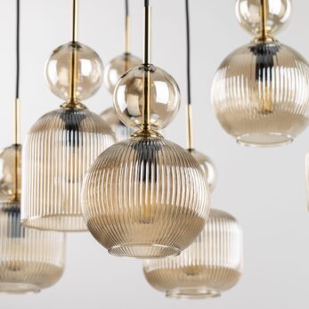 Tk Lighting Sospensione 11045 SOPHIA COGNAC D4
