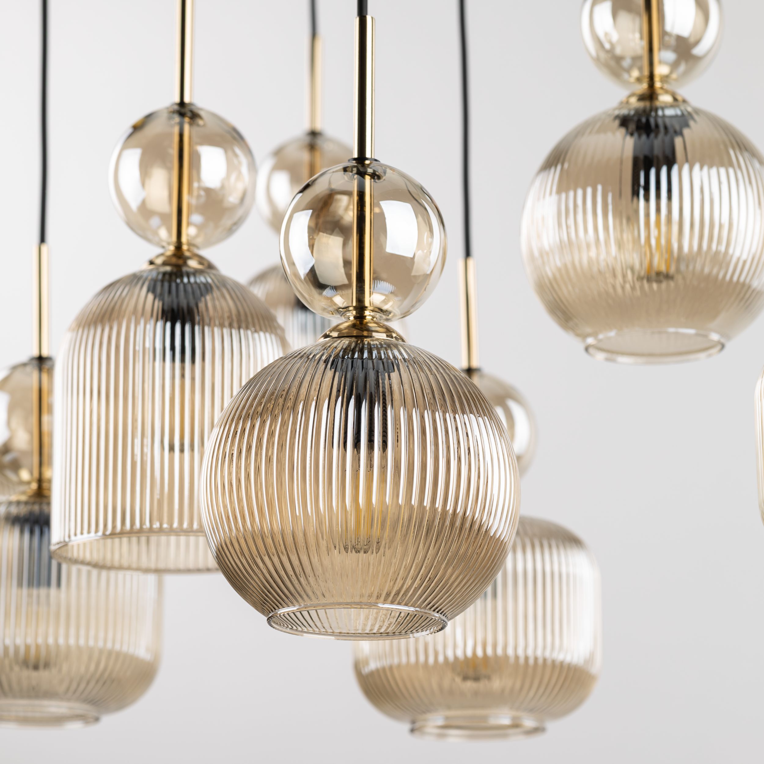 Tk Lighting Sospensione 11045 SOPHIA COGNAC D4