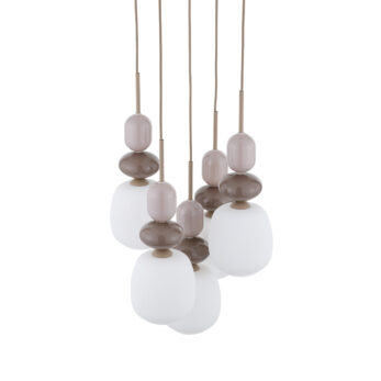 Tk Lighting Sospensione 11874 ZEN SABIA BOTTI WHITE D G